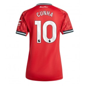 Manchester United Matheus Cunha #10 Replika Hemmatröja Damer 2025-26 Kortärmad